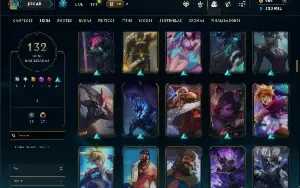 Unranked com TODOS os champs e 132 Skins +4 Prestigios