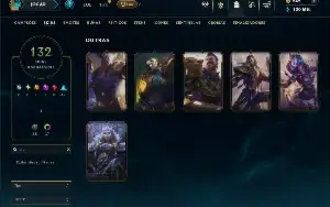 Unranked com TODOS os champs e 132 Skins +4 Prestigios
