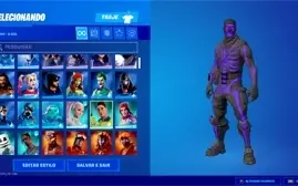 Conta Fortnite rara com caveirao roxo,wonder e ikonik e +