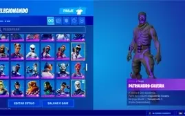 Conta Fortnite rara com caveirao roxo,wonder e ikonik e +