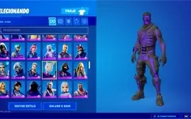 Conta Fortnite rara com caveirao roxo,wonder e ikonik e +