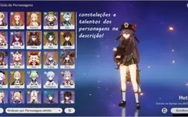 Conta Genshin Impact AR 57 10 personagens 5* e Aloy