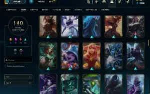 Conta Unranked com 130 Champs e 140 Skins + 1 Prestigio