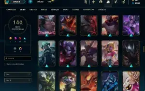 Conta Unranked com 130 Champs e 140 Skins + 1 Prestigio