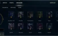 conta b1, 82 skins, 124 champions, nome invocador novo champ