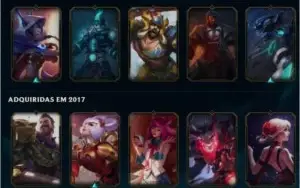 Conta lol platina 1, 118 champs e 51 Skins - S5