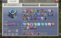 Conta clash of clans cv 13 full + clan nivel 6