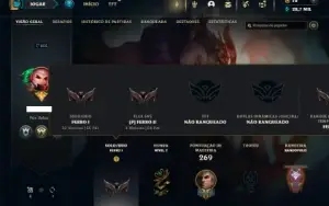 Ferro 1 com 80 Champs e 52 Skins ( Mais de 70 Jogos )