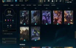 Ferro 1 com 80 Champs e 52 Skins ( Mais de 70 Jogos )