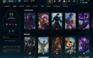 Ferro 1 com 80 Champs e 52 Skins ( Mais de 70 Jogos )