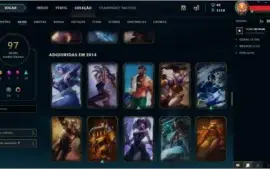 CONTA LEAGUE OF LEGENDS - 116 CHAMP - 97 SKINS - DIAMANTE