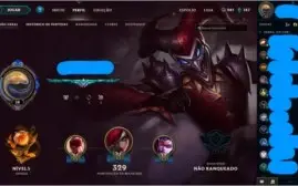Conta de LOL lvl 58, Season 7 Platina 4.