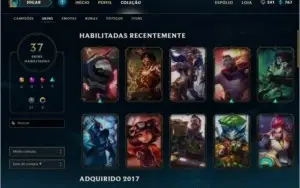 Conta de LOL lvl 58, Season 7 Platina 4.