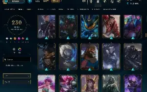 CHALLENGER FLEX 230 skins,nível 637 -MESTRE SOLQ