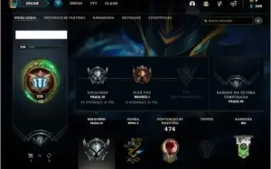 Conta prata 3 com 120 champs e 112 skins