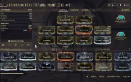 Conta Warframe Nível 13 com Varios Bonecos e Pets.