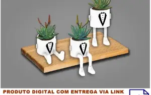 STL Para Impressão 3D - Conjunto 3 Vasos Redondos