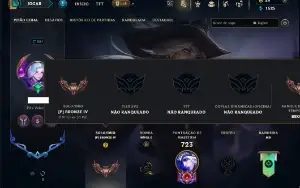 Bronze 4 com TODOS os champs e 227 Skins ( MAIN ADC )