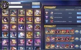 CONTA DE SAINT SEIYA AWAKENING 100% DOS CAVALEIROS