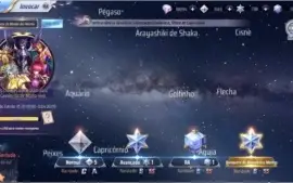 CONTA DE SAINT SEIYA AWAKENING 100% DOS CAVALEIROS