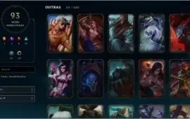 CONTA PLATINA 93 skins, 1 ultimate
