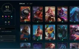 CONTA PLATINA 93 skins, 1 ultimate