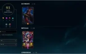 CONTA PLATINA 93 skins, 1 ultimate