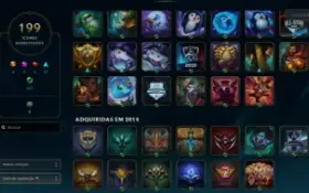 Conta 338 Skins, Platina 4 Soloq - Plat 3 Flex