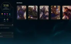Conta 338 Skins, Platina 4 Soloq - Plat 3 Flex