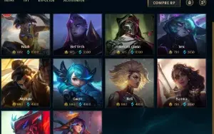 Conta 338 Skins, Platina 4 Soloq - Plat 3 Flex