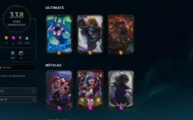 Conta 338 Skins, Platina 4 Soloq - Plat 3 Flex