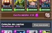 Clash Royale lvl12 todas as cartas