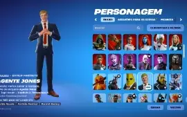 conta fortnite com mais de 120 skins,desde a temporada 5cap1