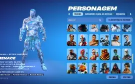 conta fortnite com mais de 120 skins,desde a temporada 5cap1
