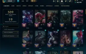 Unranked com 100 Champs e 46  Skins ( ADC / MID )