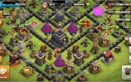VENDO CONTA CLASH OF CLANS CV9 BEM AVANÇADO BARATO