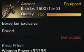 Conta Lost Ark - Main Zerker +22 100% Quality - Striker +20
