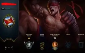 CONTA LEAGUE OF LEGENDS RARA