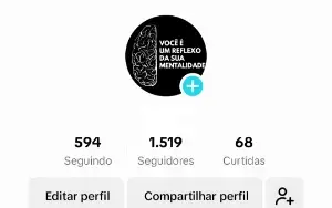 Conta Tiktok Com 1500 Seguidores 🇧🇷 Promover ✅ Lives ✅
