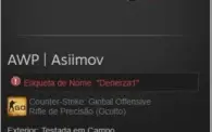 CsGo Awp Asiimov Testada em campo