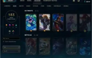 CONTA LOL OURO IV / 183 SKINS A MAIORIA LEGADO E ÉPICA