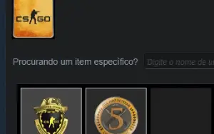 Conta CSGO Prime + 7 anos de serviço steam + Moeda 5 anos CS