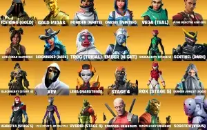 CONTA FORTNITE 62 SKINS | IKONIK | MIDAS | STW OG | 185 VB