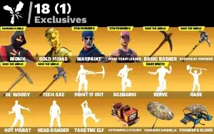 CONTA FORTNITE 62 SKINS | IKONIK | MIDAS | STW OG | 185 VB