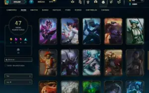 Bronze 3 com 150 Champs e 47 Skins