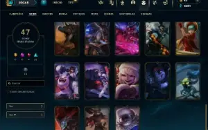 Bronze 3 com 150 Champs e 47 Skins