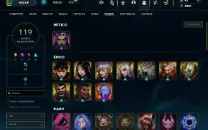 Bronze 3 com 150 Champs e 47 Skins