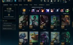 Unranked com 50 Champs e 29 Skins