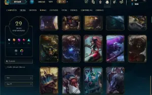 Unranked com 50 Champs e 29 Skins