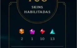 Conta com 152 campeões e 106 skins